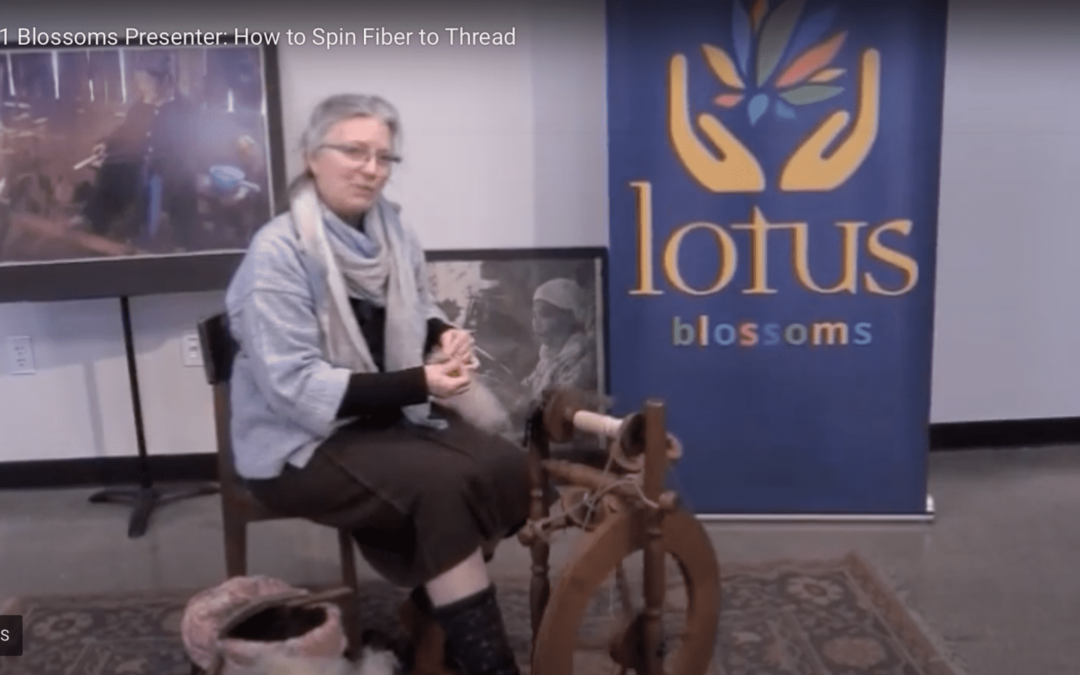 Lotus Blossoms Bazaar Video – Spinning Fiber to Thread